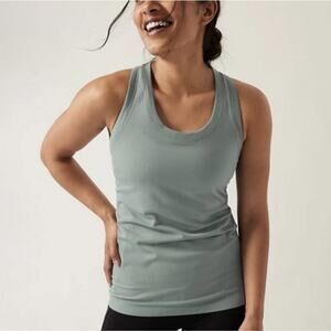 Athleta Momentum Seamless Tank Top Green Size Small